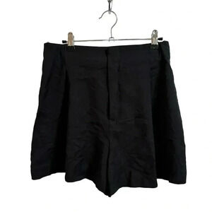 Zara Black Pleated Dress Shorts Size Medium